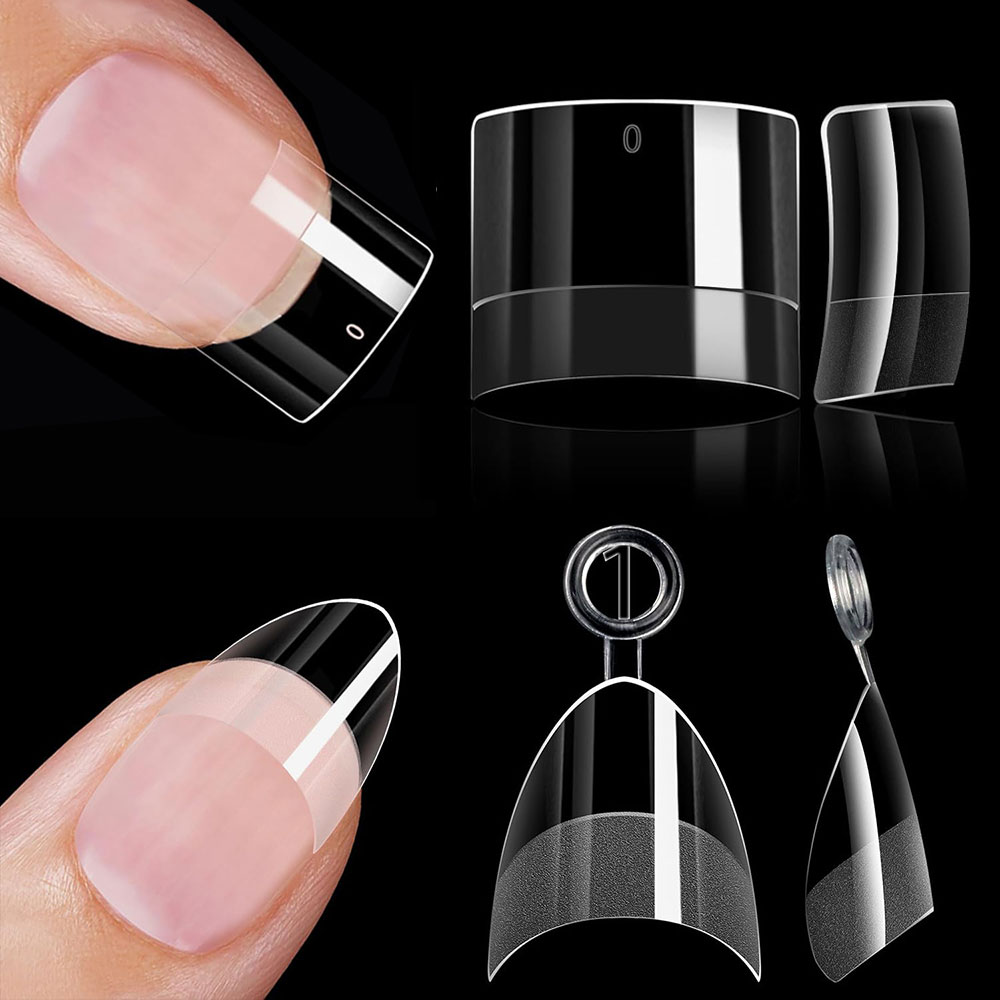 Nail Art Xs - 120/240pcs Extra Short Half Cover Almond