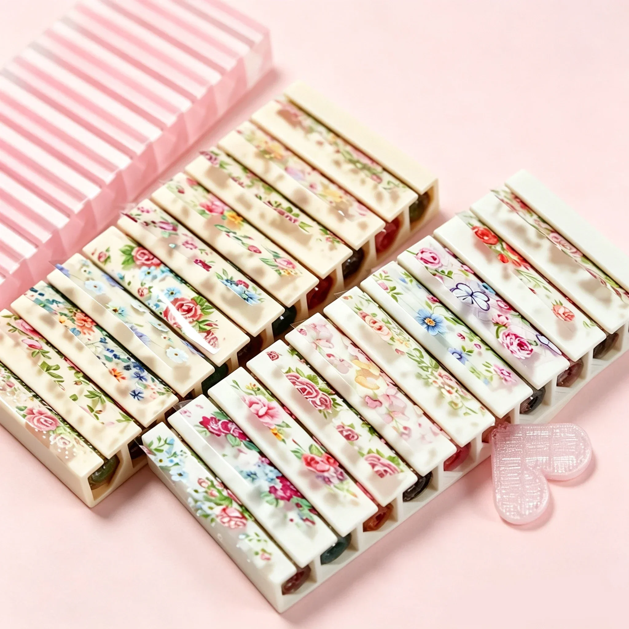 Nail Art Simple - Portable 10-Grid Nail Starry Foil Storage