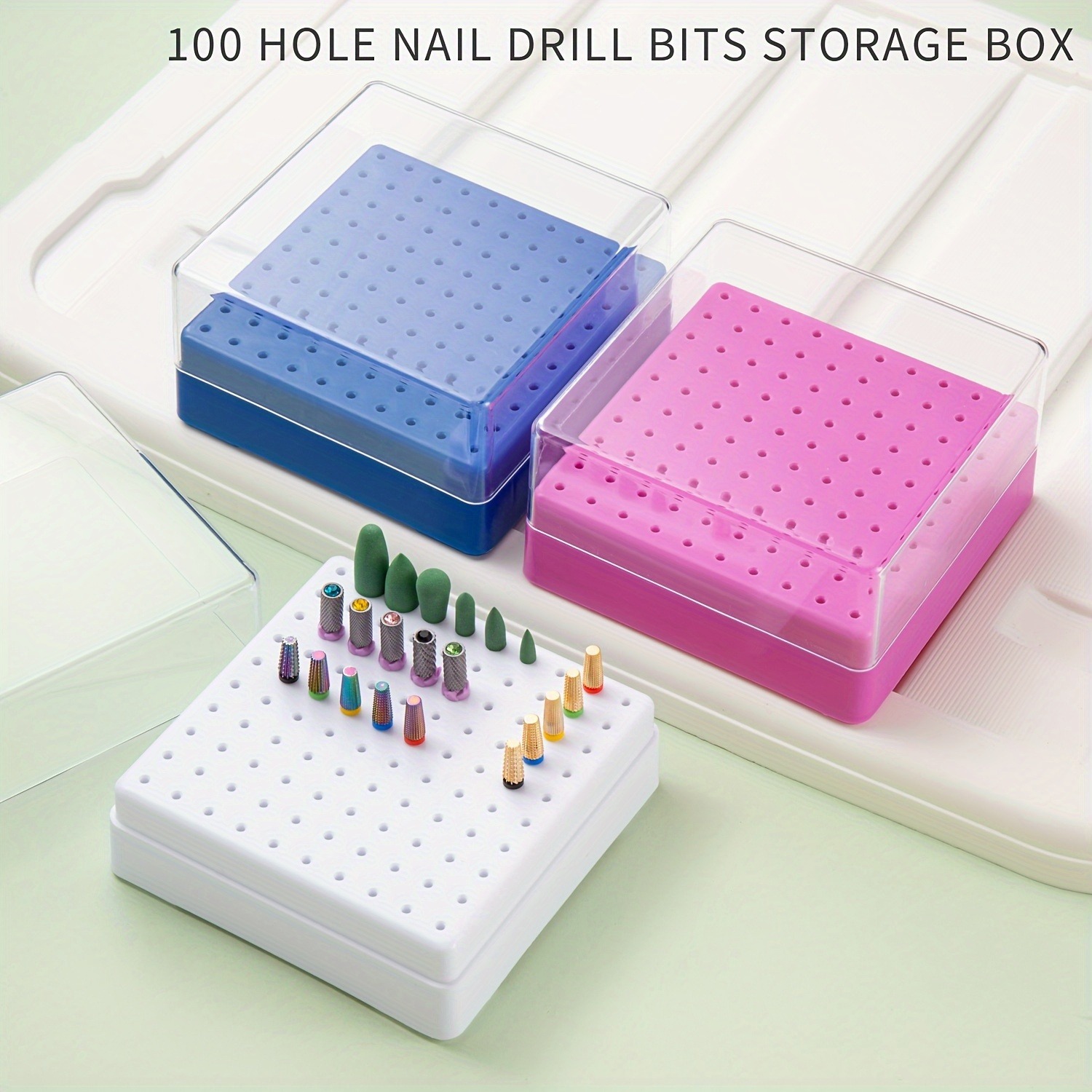 Nail Drill Machine - 30/100 Hole 1PC of Various Styles