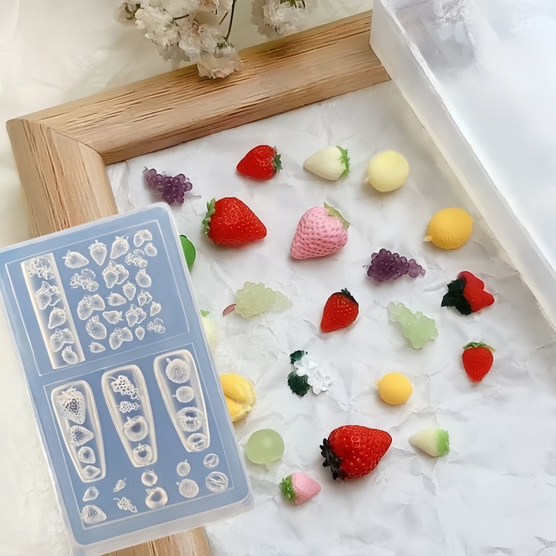Nail Art Strawberry - 1 Pc Strawberry Nail Mold Fruit