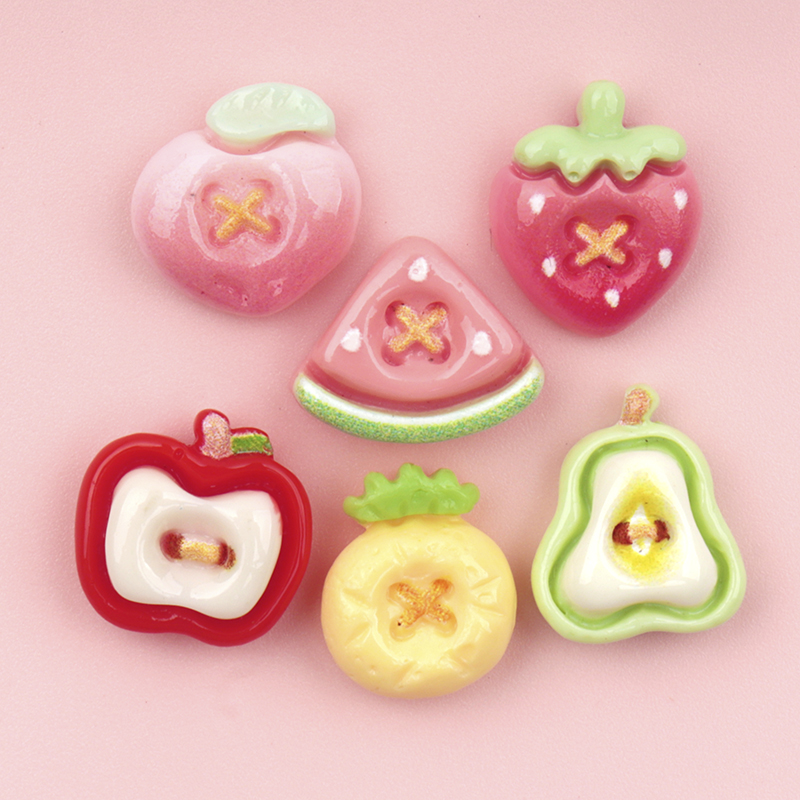 Nail Art Strawberry - 50/500pcs Mini Simulated Fruit Resin Nail