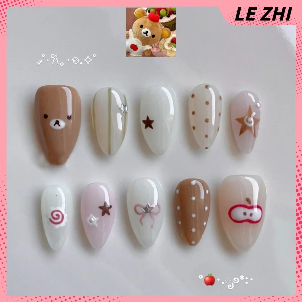 3D Kawaii Hand-Carved Rilakkum - огляд і ціна Nail Art Strawberry