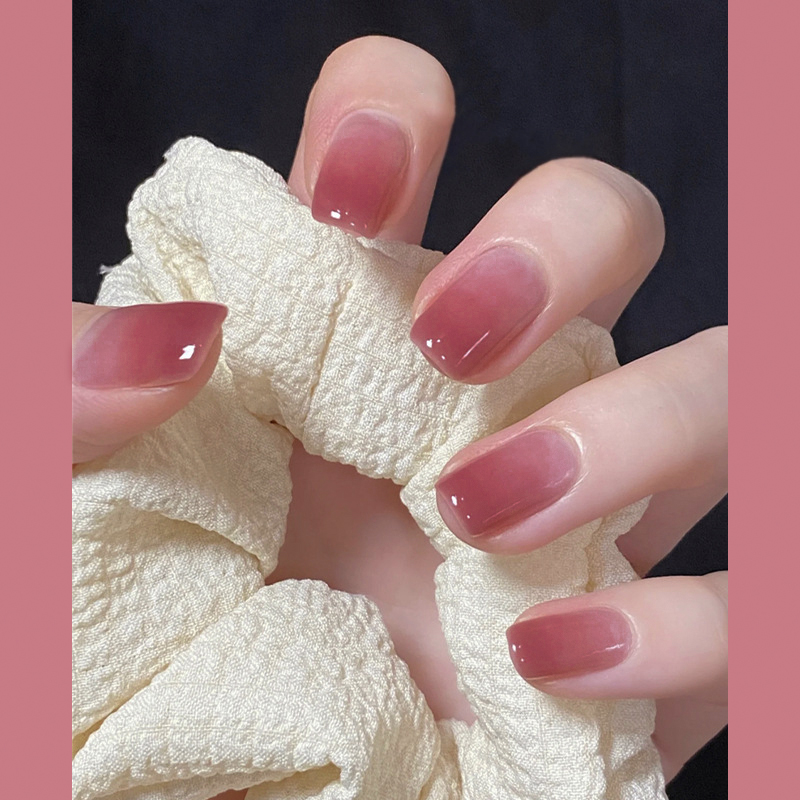 24Pcs Simple Short Gradient Na - огляд і ціна Nail Art Simple Elegant