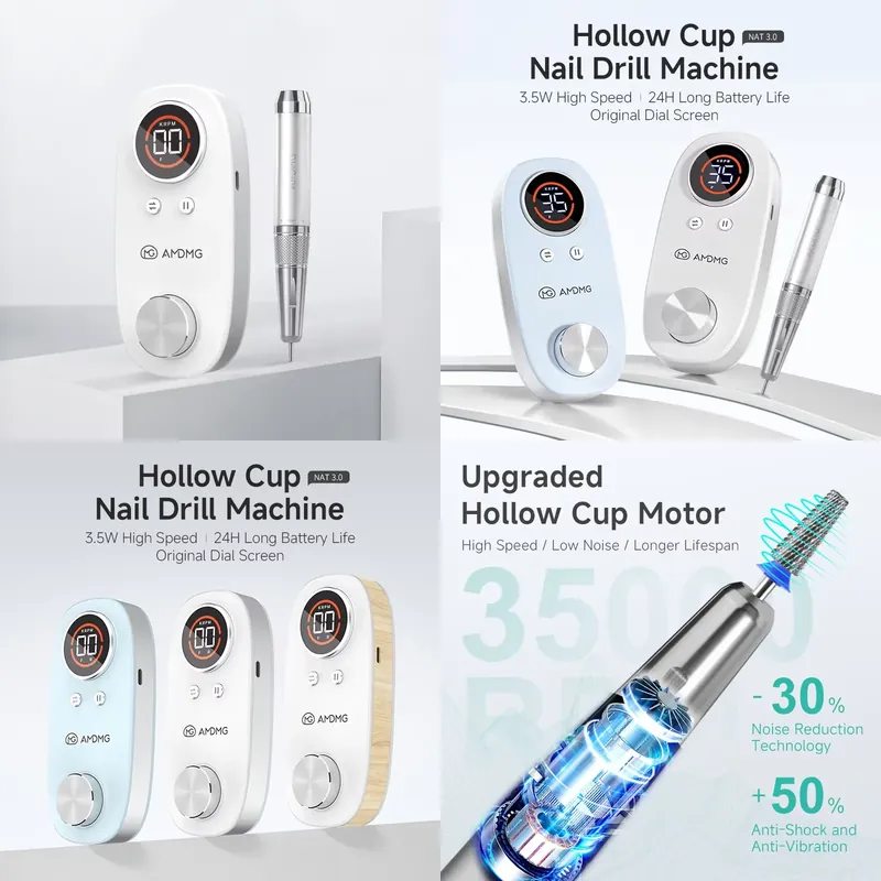 AMDMG Hollow Cup Nail Drill Ma - огляд і ціна Nail Drill Machine