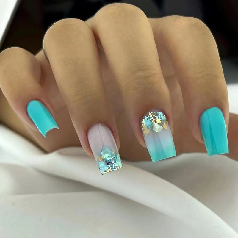 24Pcs Love Rainbow Press on Na - огляд і ціна Nail Art Natural