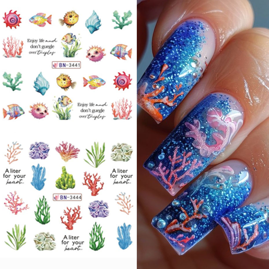 12 Design Ocean Creature Water - огляд і ціна Nail Art France