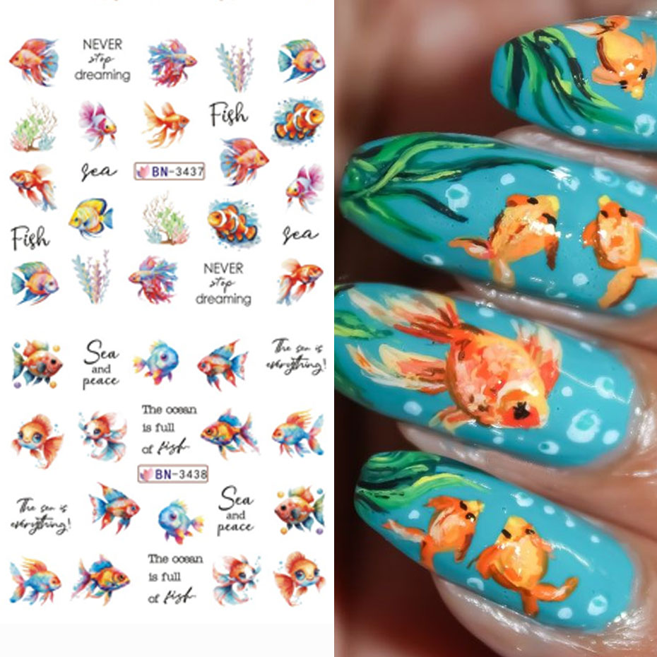 12 Design Ocean Creature Water - огляд і ціна Nail Art France