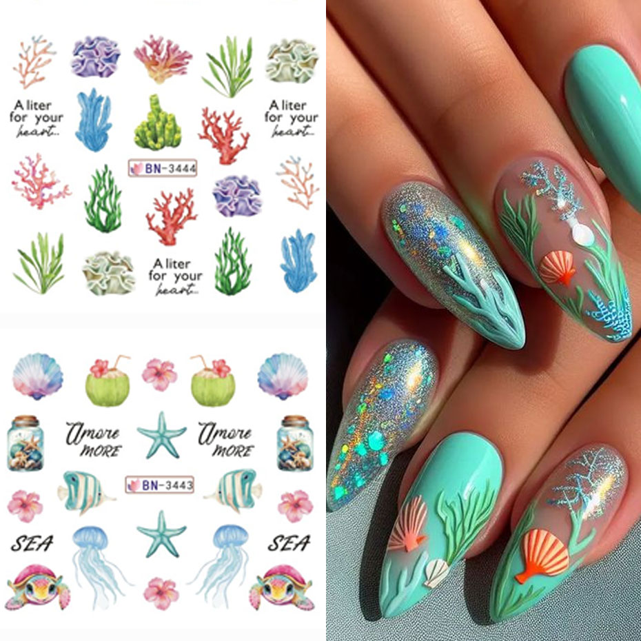 12 Design Ocean Creature Water - огляд і ціна Nail Art France