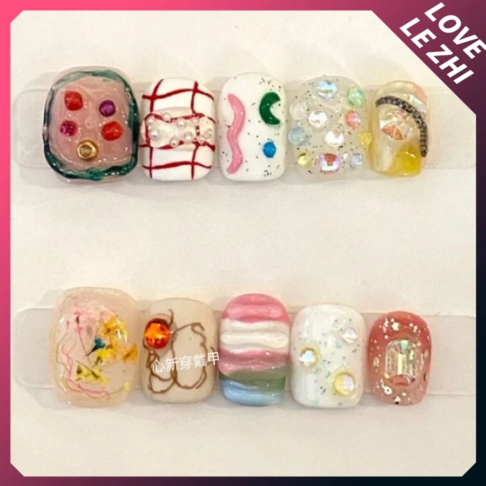 10Pcs Diy Creativity Funny Mas - огляд і ціна Nail Art Xs