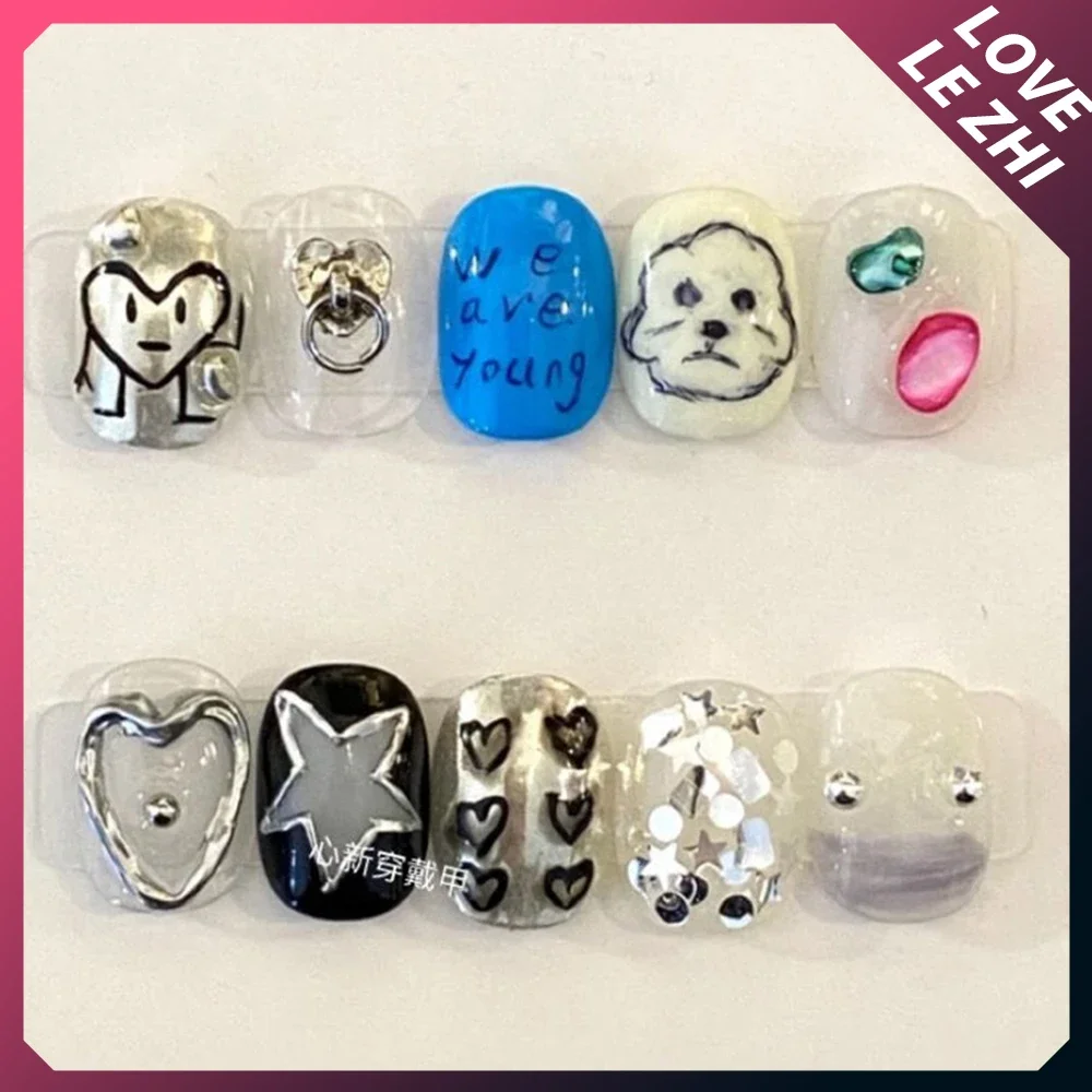 10Pcs Diy Creativity Funny Mas - огляд і ціна Nail Art Xs
