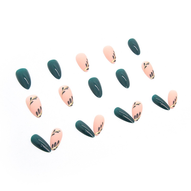 24P/Set Medium-length Almond P - огляд і ціна Nail Art Simple