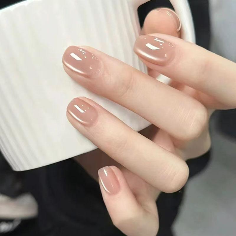 10Pcs Trendy Simple Solid Colo - огляд і ціна Nail Art Cat Eye Simple