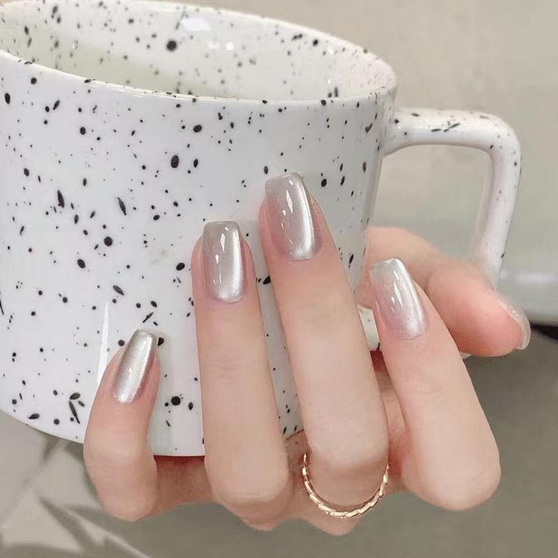 10Pcs Trendy Simple Solid Colo - огляд і ціна Nail Art Cat Eye Simple