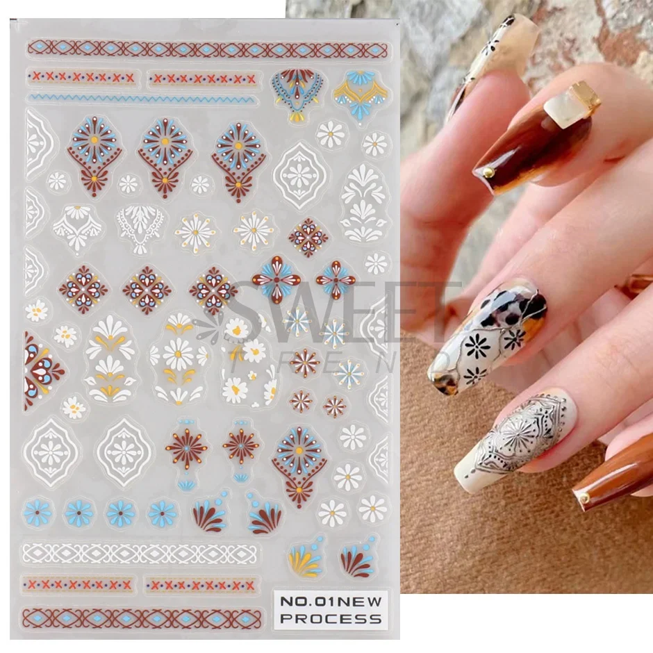 3D Bohemian Matte New Nail Sti - огляд і ціна Nail Art France