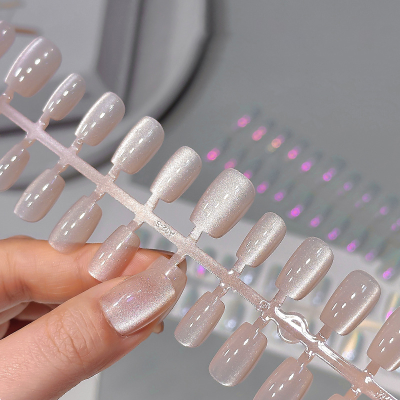 30Pcs Short Press On Nails Aur - огляд і ціна Nail Art Full Cat Eye