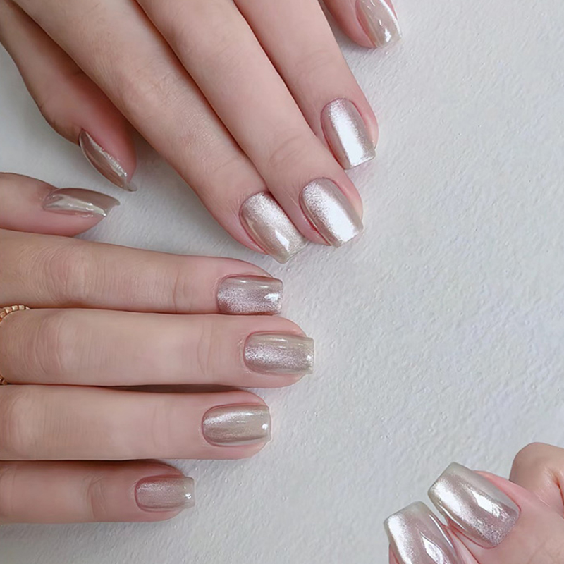 30Pcs Short Press On Nails Aur - огляд і ціна Nail Art Full Cat Eye