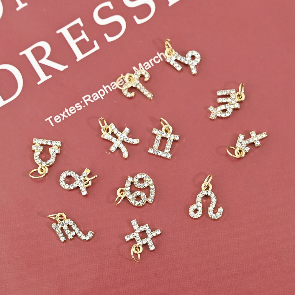 10Pcs 12 Constellation Dangle  - огляд і ціна Nail Art Xs