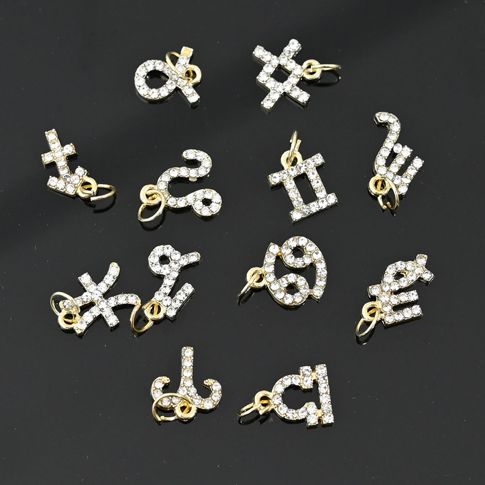 10Pcs 12 Constellation Dangle  - огляд і ціна Nail Art Xs