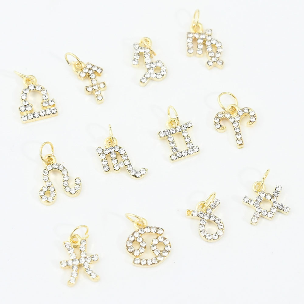 10Pcs 12 Constellation Dangle  - огляд і ціна Nail Art Xs