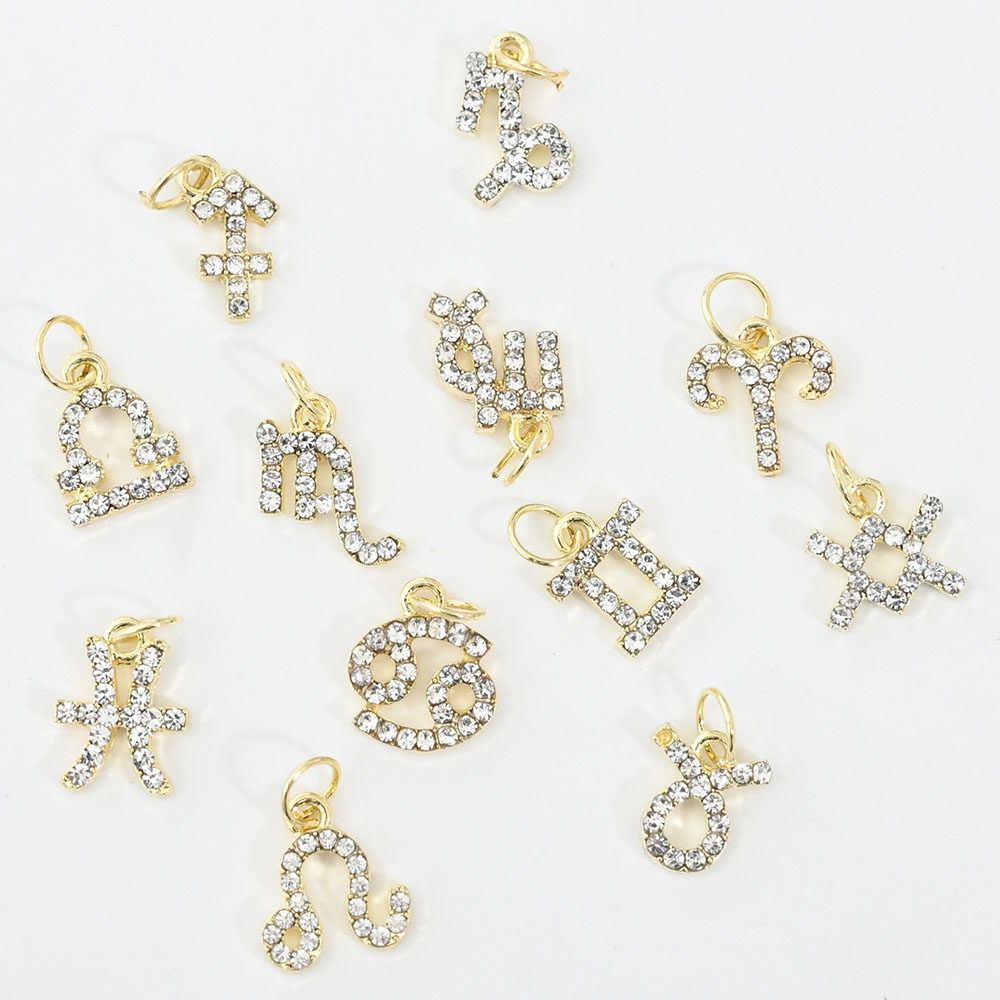 10Pcs 12 Constellation Dangle  - огляд і ціна Nail Art Xs