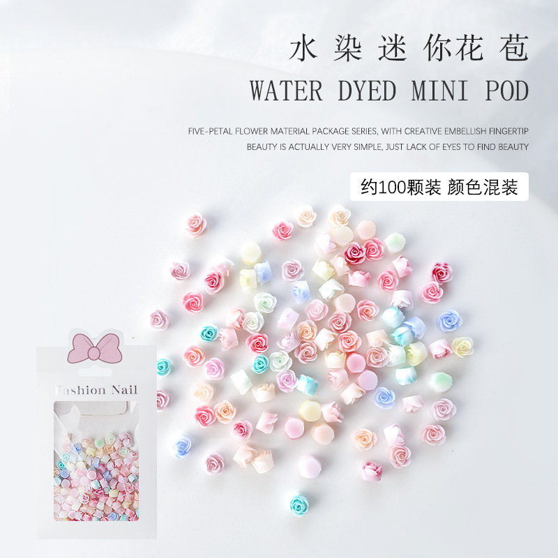 100PCS Mini 3D Acrylic Flower  - огляд і ціна Nail Art Xs