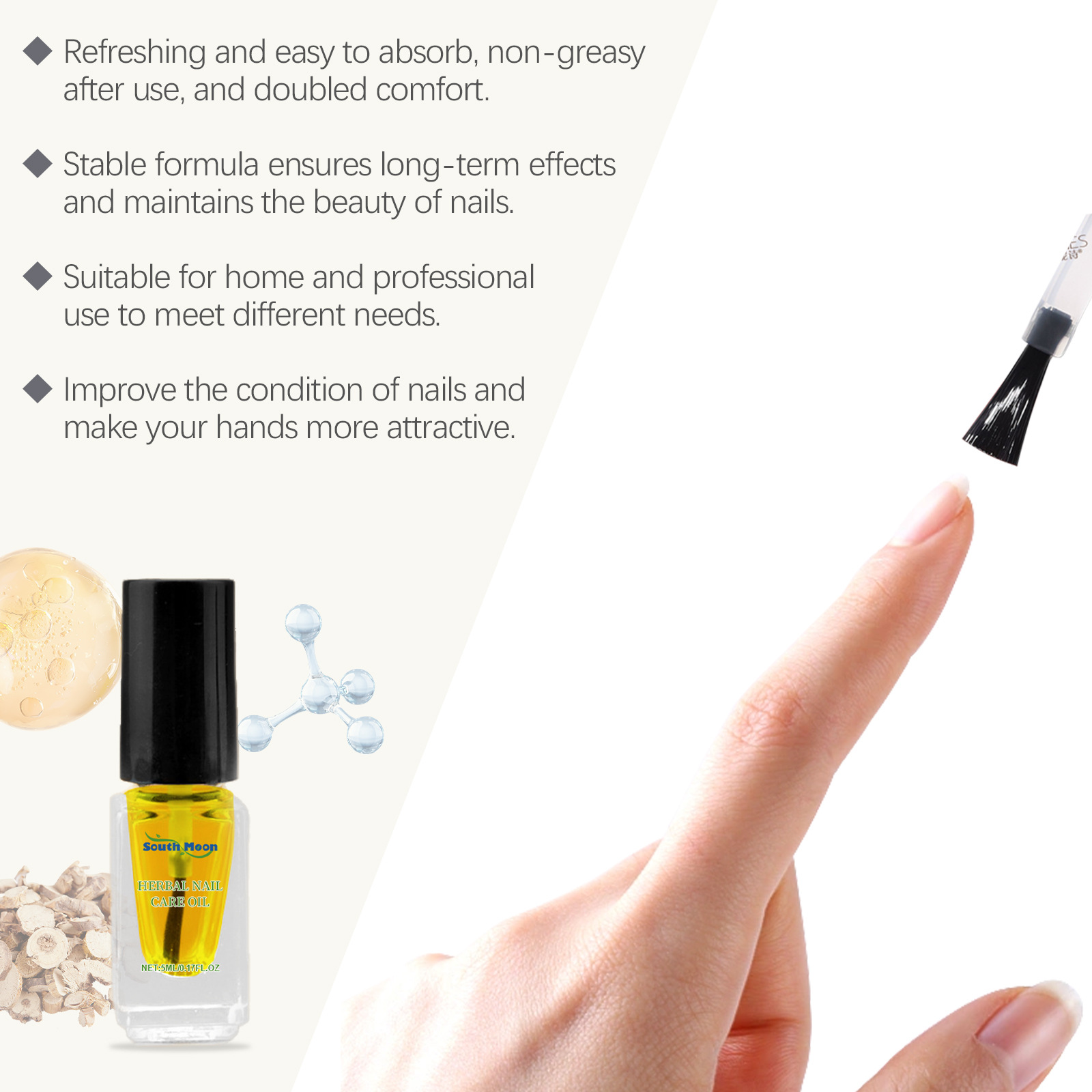 South Moon Herbal Nail Oil Sof - огляд і ціна Nail Art Maroon