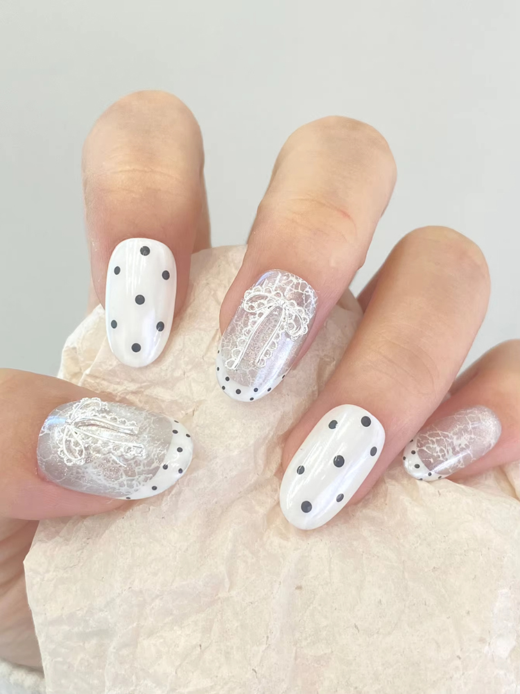 20 Pieces Set Of Sweet Lace Ho - огляд і ціна Nail Art Simple Elegant