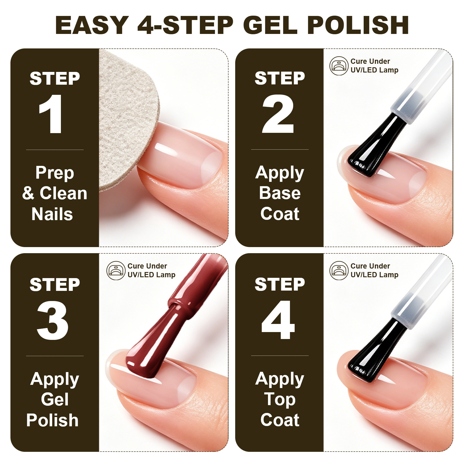 LIMEGIRL 6 Colors Gel Nail Pol - огляд і ціна Nail Art Burgundy