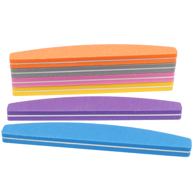 10/50Pcs Boat Sponge Nail File - огляд і ціна Nail Art Maroon