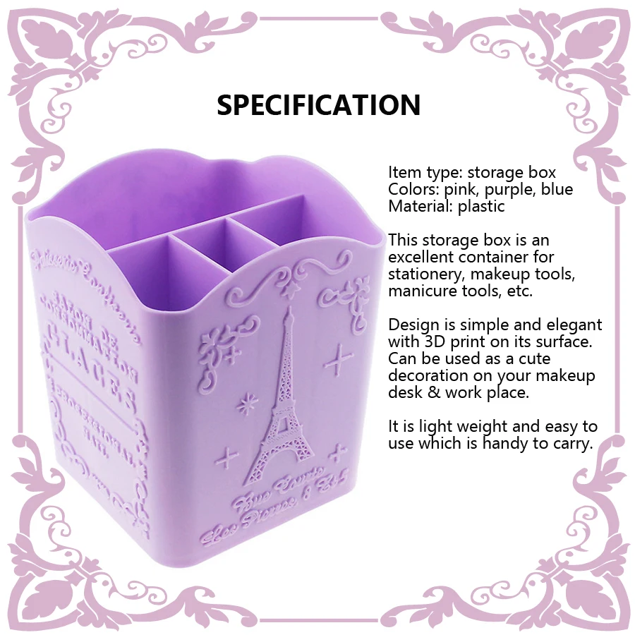 4-Compartment Nail Art Brush H - огляд і ціна Nail Art Simple