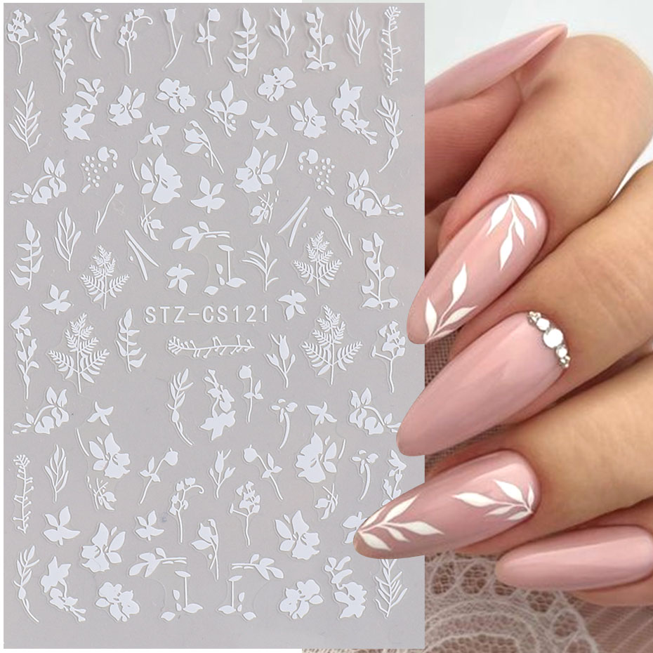 2pcs 3D Simple Floral Leaf Nai - огляд і ціна Nail Art Simple Elegant