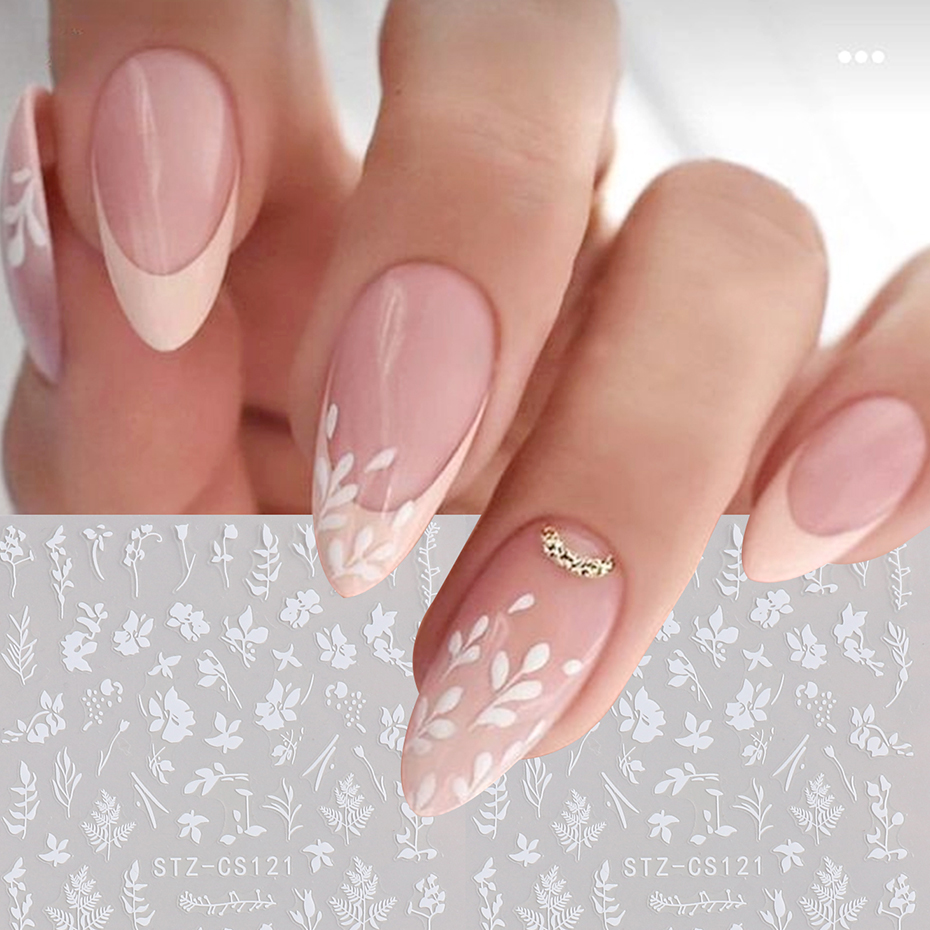 2pcs 3D Simple Floral Leaf Nai - огляд і ціна Nail Art Simple Elegant