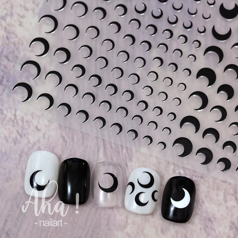 1pcs 3D Japanese Kawaii Moon D - огляд і ціна Nail Art Maroon