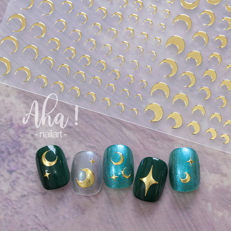 1pcs 3D Japanese Kawaii Moon D - огляд і ціна Nail Art Maroon