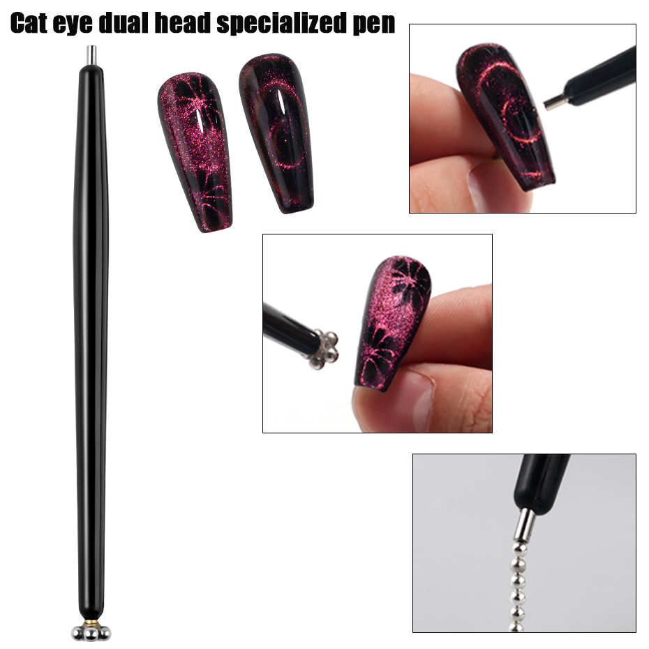 1/2pcs Fancy Double Headed Cat - огляд і ціна Nail Art Full Cat Eye