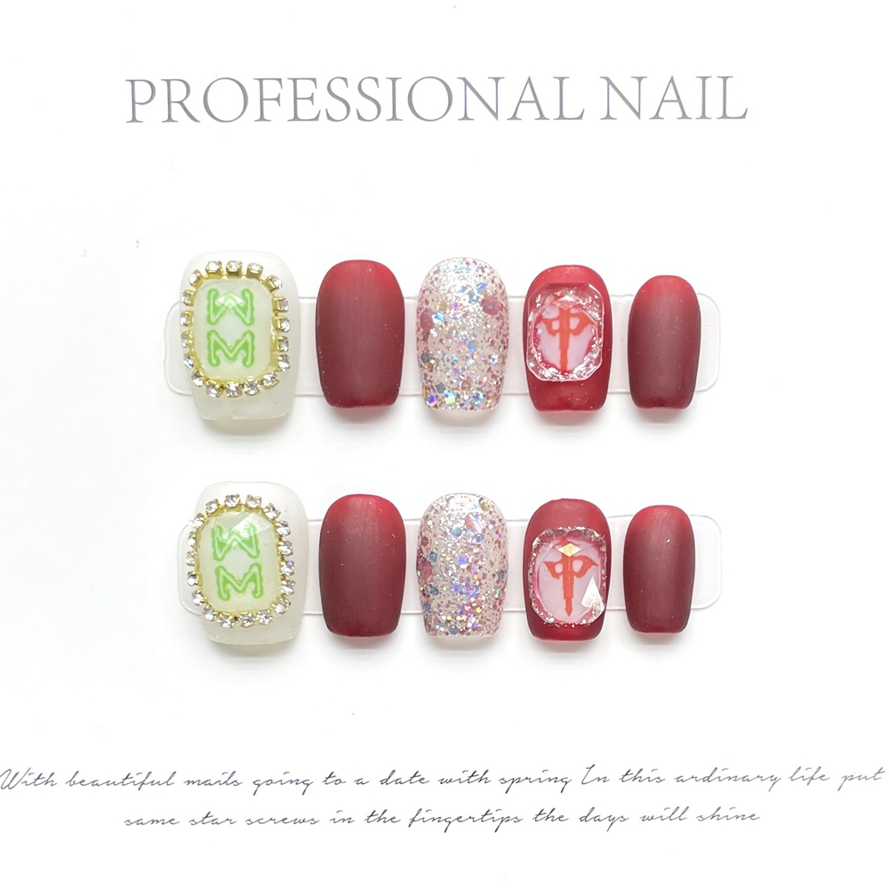 Handmade Short Chinese Mahjong - огляд і ціна Nail Art Xs