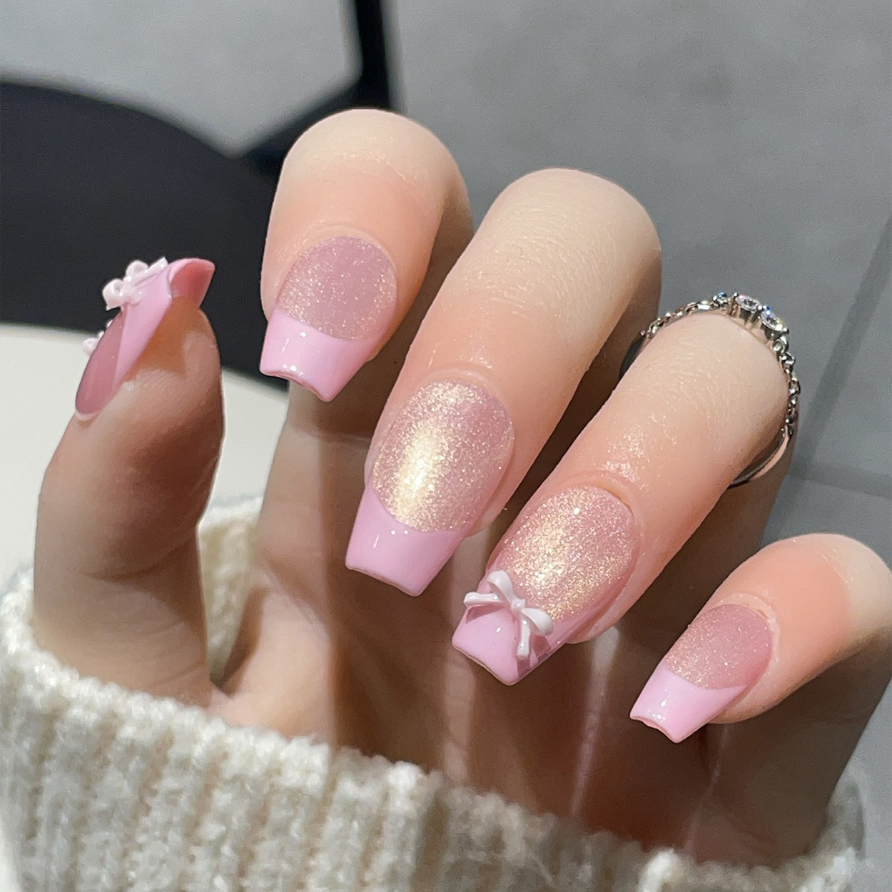 10pcs Short Trapezoid Handmade - огляд і ціна Nail Art Simple Elegant