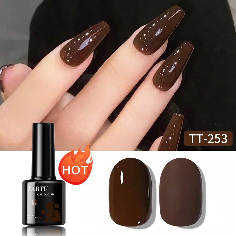 TARTU 8ml Gel Nail Polish Burg - огляд і ціна Nail Art Burgundy
