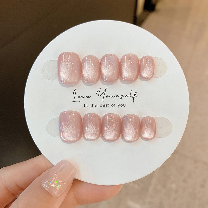 10pcs Glossy Cat Eye False Nai - огляд і ціна Nail Art Cat Eye Simple