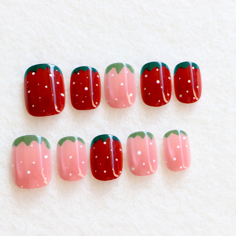 10Pcs Women Fashion Cute Straw - огляд і ціна Nail Art Strawberry