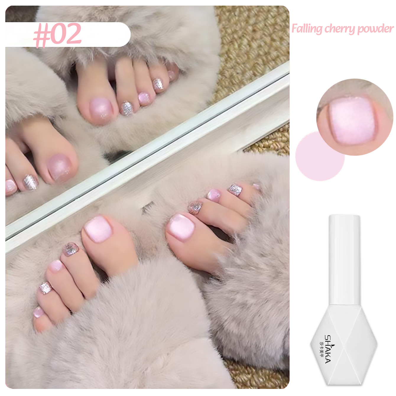 SHAKA 1pcs Summer Selection Sp - огляд і ціна Nail Art Cat Eye Simple