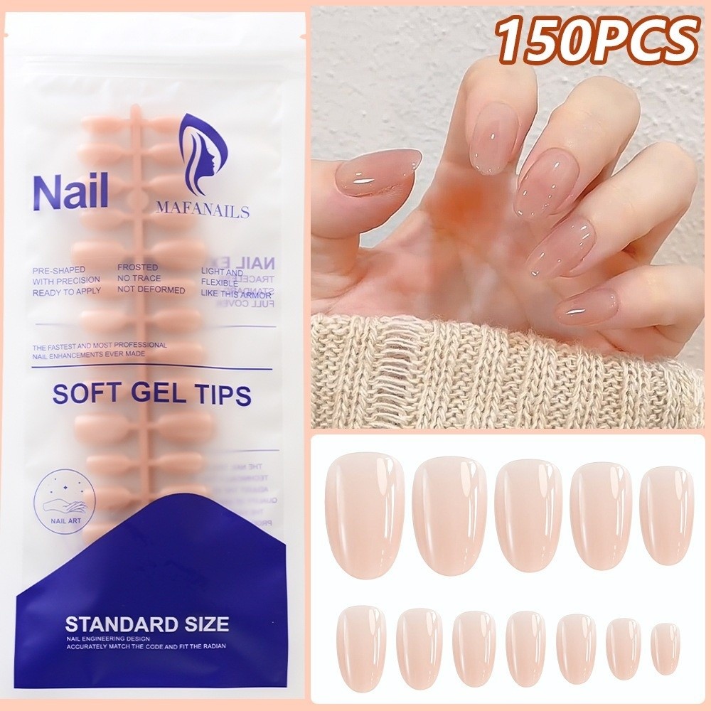 150pcs Fashion Glossy Finish F - огляд і ціна Nail Art Natural