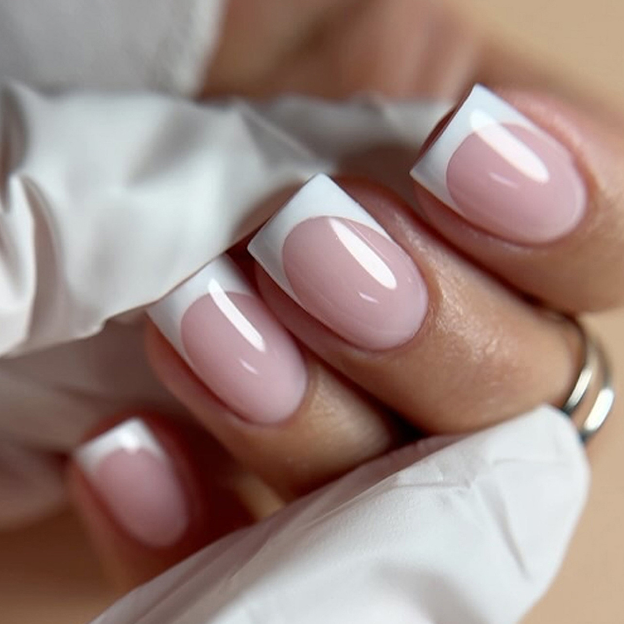 24pcs Simple White French Pres - огляд і ціна Nail Art Simple