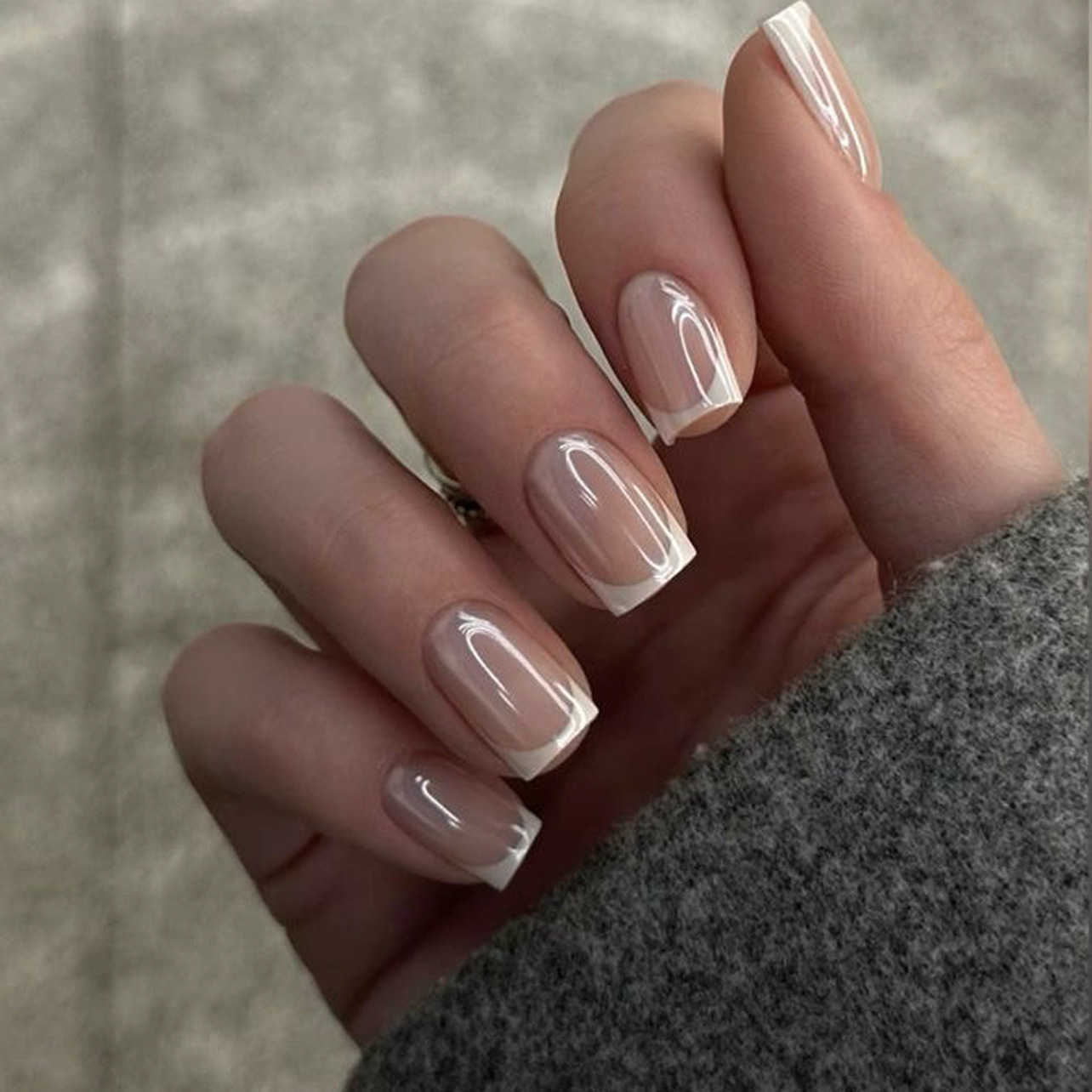 24pcs Simple White French Pres - огляд і ціна Nail Art Simple