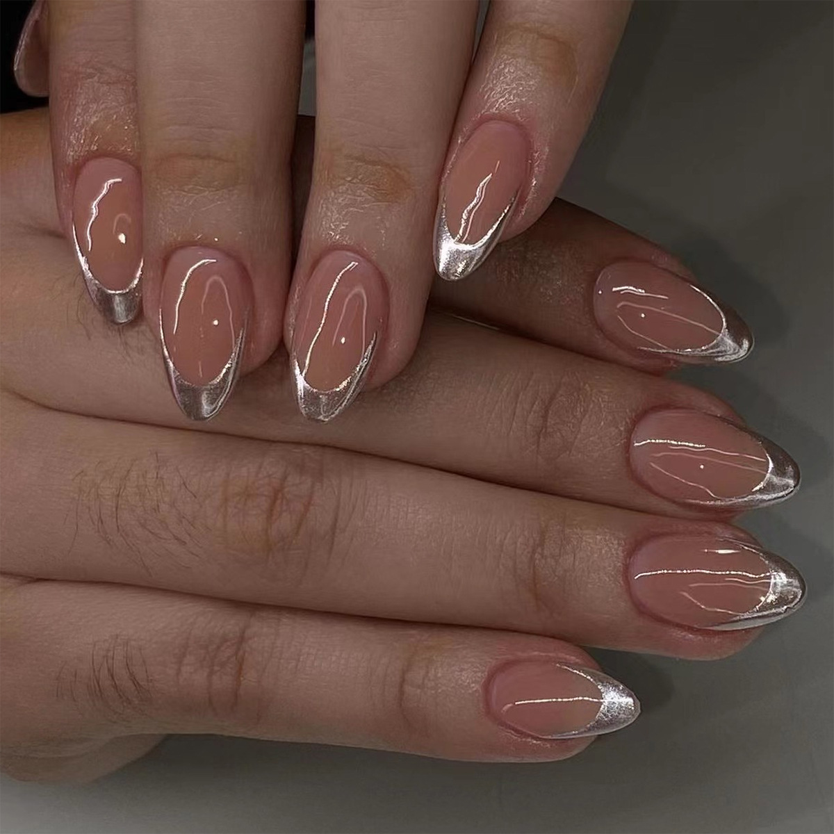 24pcs Simple Green French Fake - огляд і ціна Nail Art Oval