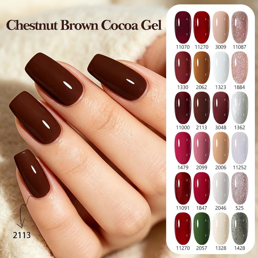 Clou Beaute Autumn Winter Gel  - огляд і ціна Nail Art Burgundy