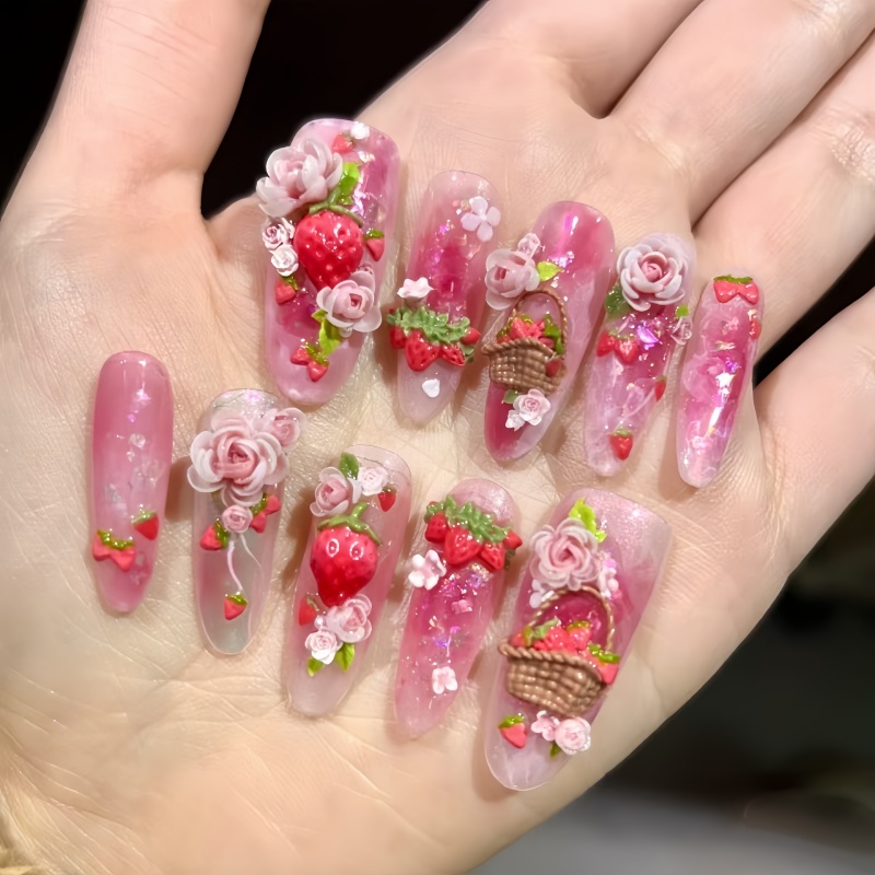 1 Pc Strawberry Nail Mold Frui - огляд і ціна Nail Art Strawberry
