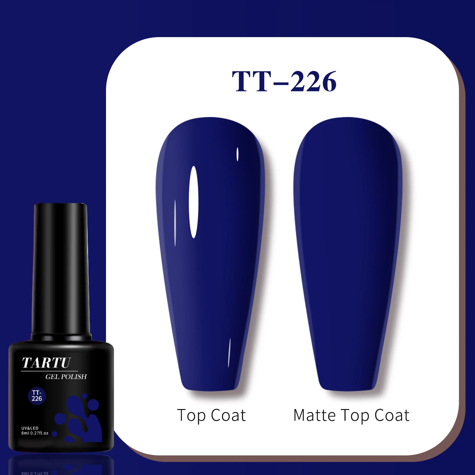 TARTU 8ml Gel Nail Polish 63 C - огляд і ціна Nail Art Burgundy
