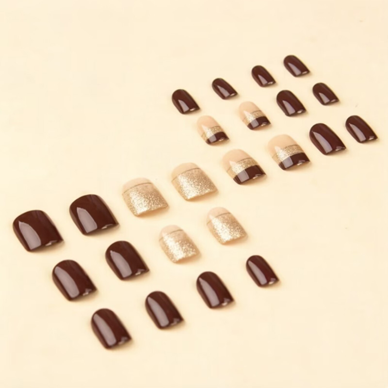 Short Square fake nails for wo - огляд і ціна Nail Art Glitter