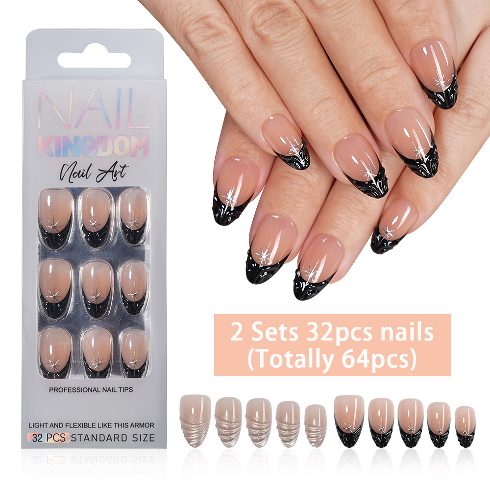 VITAGWX 64pcs Almond Press on  - огляд і ціна Nail Art Full Cat Eye